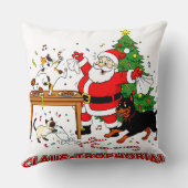 Claus-trofobie: Santa's Koek Chaos Crew Kussen (Achterkant)