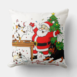 Claus-trofobie: Santa's Koek Chaos Crew Kussen