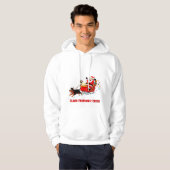 Claus-trophic Crise: Santa’s Wild Gift Run Hoodie (Voorkant volledig)