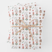 Claus Wrapping Paper Flat Sheet Set of 3 (In situ)