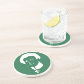 "Clausewitz Brothers Coffee" Sandstone Onderzetter (Zijkant)