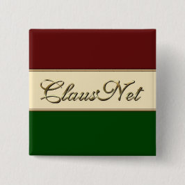 ClausNet-lid Vierkante Button 5,1 Cm