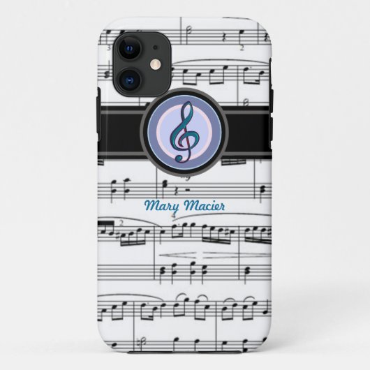 clave-muzieknotitie Case-Mate iPhone case (Achterkant)