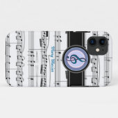 clave-muzieknotitie Case-Mate iPhone case (Achterkant (horizontaal))