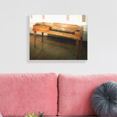 Clavichord, ooit eigendom van Franz Joseph Haydn Canvas Afdruk (Insitu (Woonkamer))