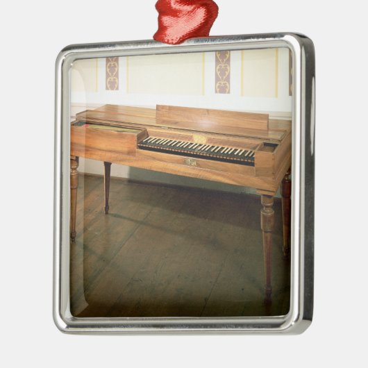 Clavichord, ooit eigendom van Franz Joseph Haydn Metalen Ornament (Links)
