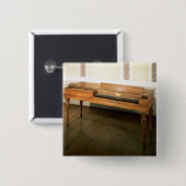 Clavichord, ooit eigendom van Franz Joseph Haydn Vierkante Button 5,1 Cm (Voorkant /achterkant)