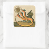 Clavis Artis Alchemy Dragons Vierkante Sticker (Tas)