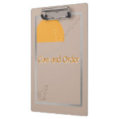 Claw and Order - Cat Humour Clipboard Klembord (Links)