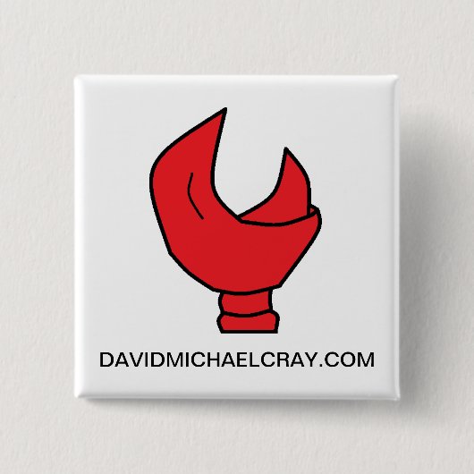 CLAW BUTTON VOOR CRAYFISH CLAN FAN CLUB (Voorkant)