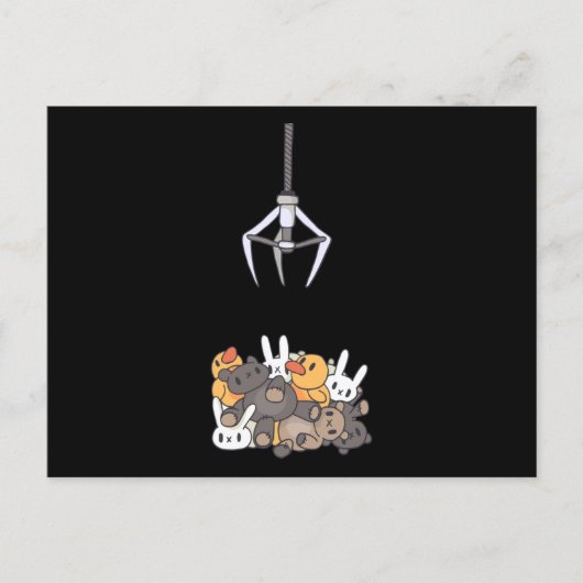 Claw Machine Kawaii Briefkaart (Voorkant)