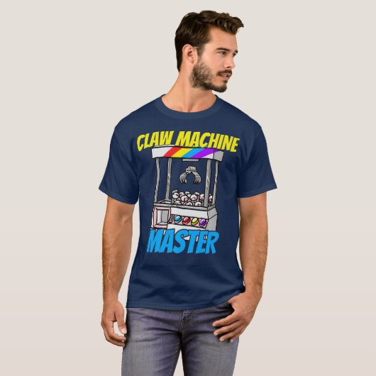 Claw Machine Master Crane Game Enthusiast Gift T-shirt (Voorkant volledig)