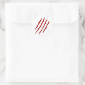 Claw-merken Ronde Sticker (Tas)