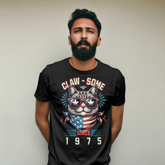 Claw-Some Cat – gepersonaliseerd cool Kat T-shirt