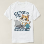 Claw-some Coder Anime Cat T-Shirt - Grappig Progra (Design voorkant)