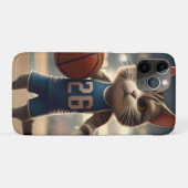 Claw-some Hoops: De onverschrokken kat basketballe Case-Mate iPhone Case (Achterkant (horizontaal))