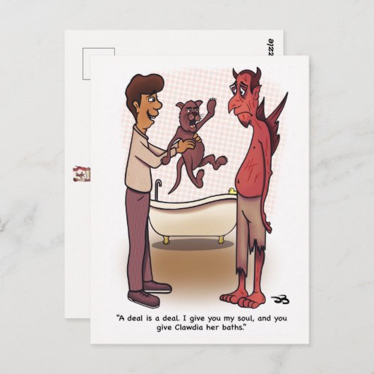 Clawdia Folded Briefkaart (Voorkant / Achterkant)