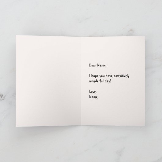 Clawdia Folded Wenskaart Kaart (Binnen)