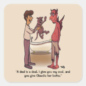 Clawdia Square Stickers (Voorkant)