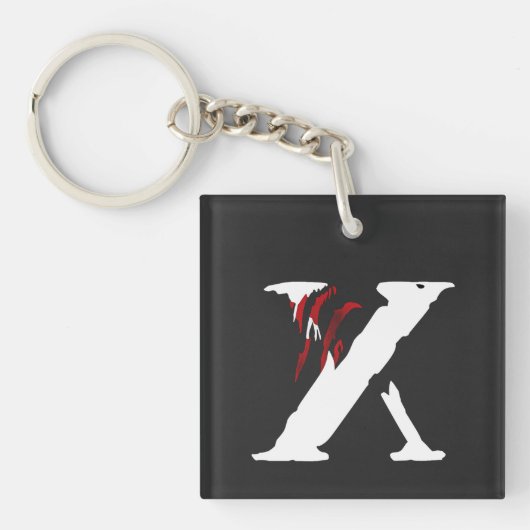 Clawed X Bold Graphic Keychain for Streetwear Love (voorkant)