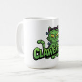 Clawenstein Green Halloween Cat Koffiemok (Voorkant links)
