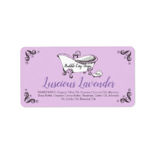 Clawfoot tub soap dish bad handgemaakte zeeplabel etiket