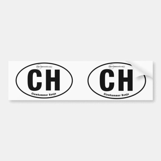 Clawhammer Banjo Hoesje Sticker (Voorkant)