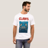 CLAWS Funny Crab Parody Shirt | Ocean Movie Spoof  (Voorkant volledig)