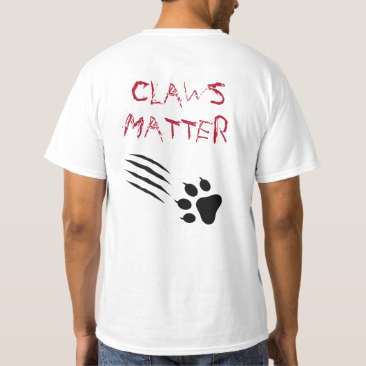 Claws Matter T-shirt (Achterkant)