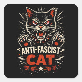 Claws of Resistance Vierkante Sticker