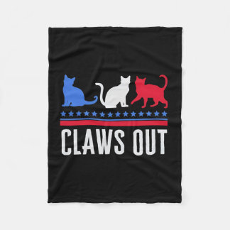 Claws Out Kinderloze Cat Lady Shirt Kinderloze Cat Fleece Deken
