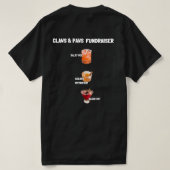 Claws & Paws Fundraisers - De Lijst T-shirt (Design achterkant)
