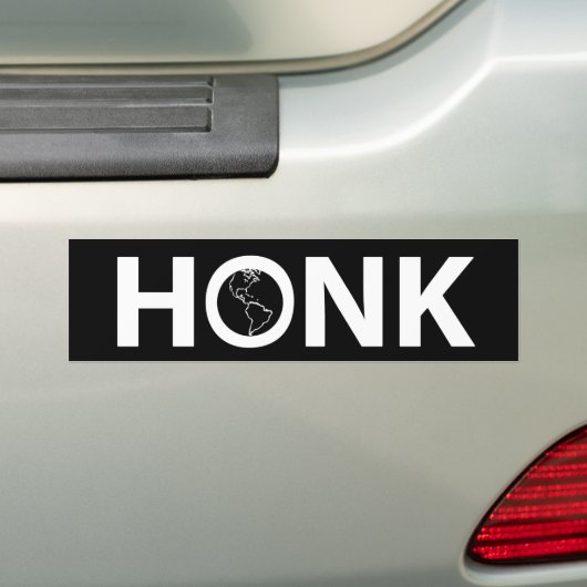 Claxon bumpersticker (Op auto)