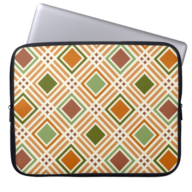 Clay Algae Pattern Laptop Sleeve (Voorkant)