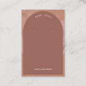 Clay Arch 2 Oorbel Display Visitekaartje (Voorkant)