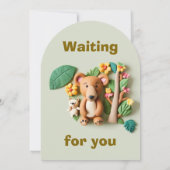 Clay Art Beer Familieverjaardag Kaart (Achterkant)