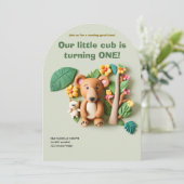 Clay Art Beer Familieverjaardag Kaart (Staand voorkant)