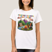 Clay Art “Campfire Calories Don’t Count” Scene T-shirt (Voorkant)