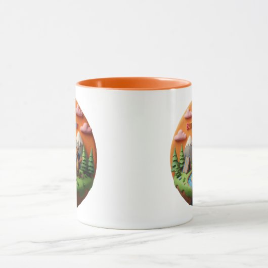 Clay Art “Lost but Loving It” Camping Scene Mok (Midden)