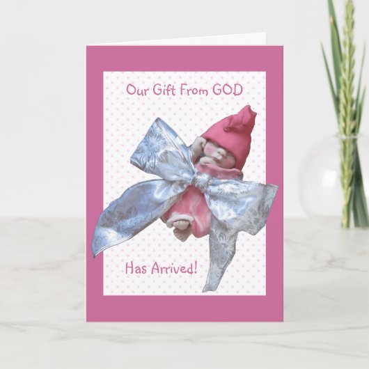 Clay Baby: Geboorteaankondiging: ons geschenk van  Aankondiging (Voorkant)