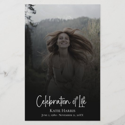 Clay Begrafenisscript Viering van het Life Budget Flyer (Voorkant)