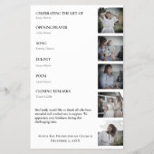 Clay Begrafenisscript Viering van het Life Budget Flyer (Achterkant)