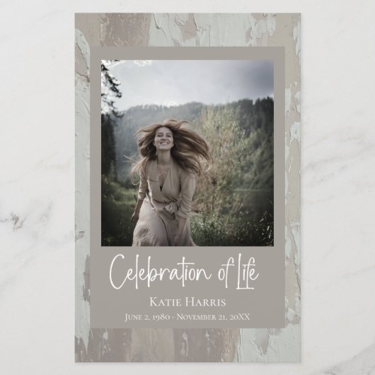 Clay Begrafenisscript Viering van het Life Budget Flyer (Voorkant)