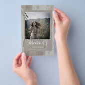 Clay Begrafenisscript Viering van het Life Budget Flyer (Hand)