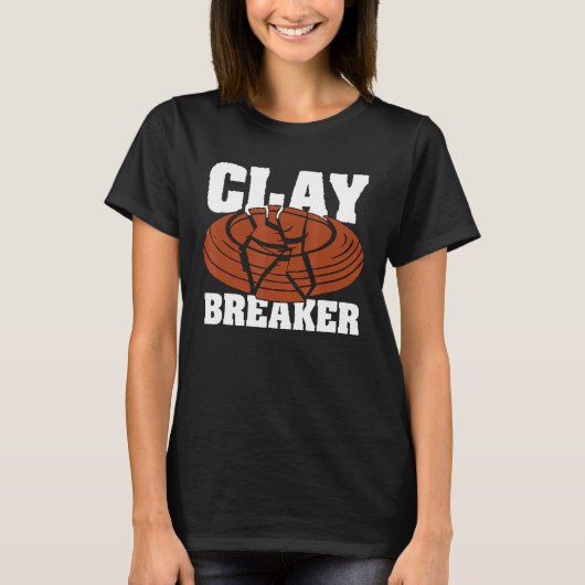Clay Breaker Clay Pigeon Shooting Target Cla T-shirt (Voorkant)