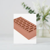 Clay brick briefkaart (Staand voorkant)