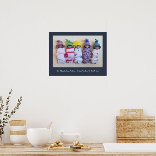 Clay Bundle Babies, kinderbedbed Poster (Keuken)