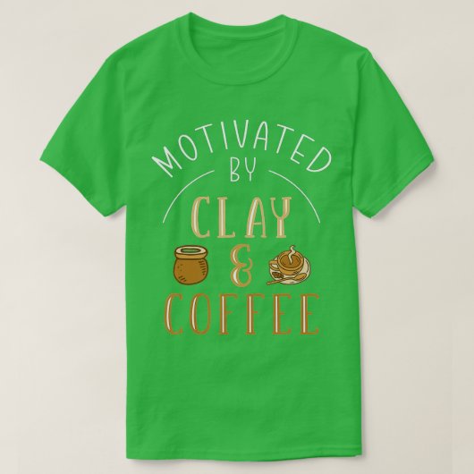 Clay & Coffee Pottery T-shirt (Design voorkant)