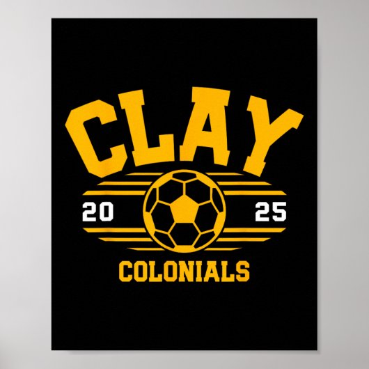 Clay Colonials Voetbal Byll 2025 Poster (Voorkant)