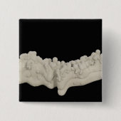 Clay Concretion Vierkante Button 5,1 Cm (Voorkant)